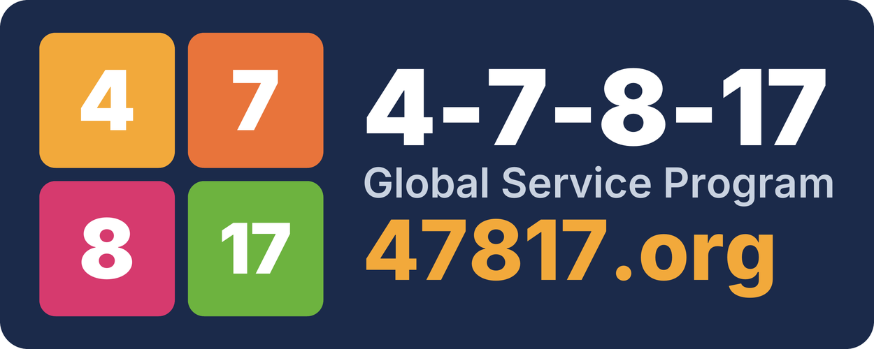 4-7-8-17 Global Service Program at 47817.org
