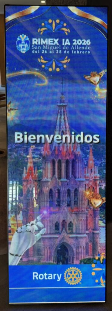 RIMEX IA 2026 welcome banner, San Miguel de Allende, February 26 to 28